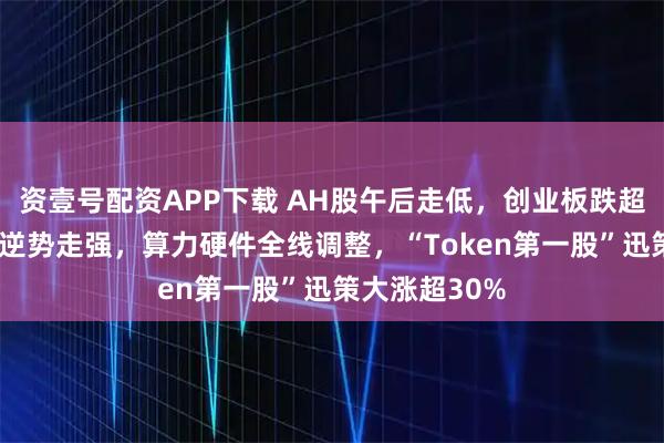 资壹号配资APP下载 AH股午后走低，创业板跌超2%，大金融逆势走强，算力硬件全线调整，“Token第一股”迅策大涨超30%